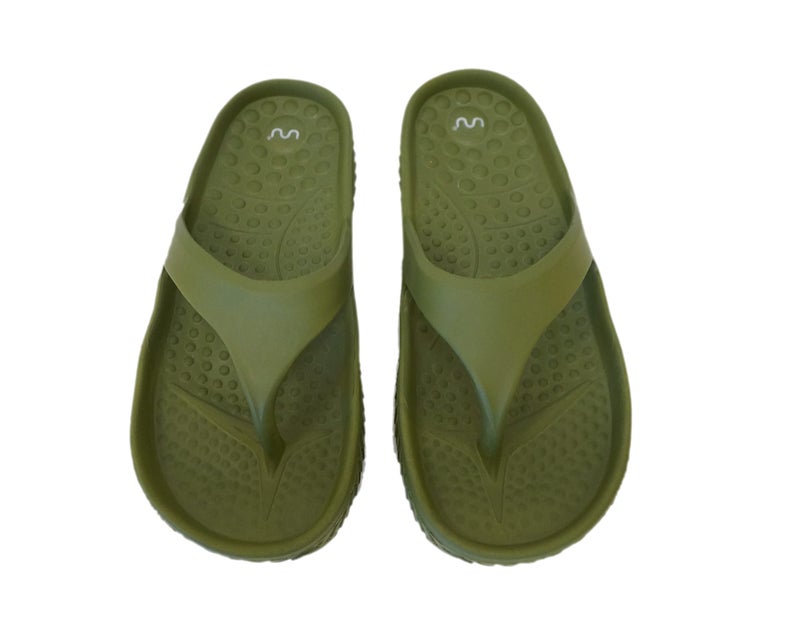 doubleu Recovery Slipper|Soft Doctor Anti-Skid Slipper for Women|Kyoto|Slides, Flip-Flops, Chappals|For Ladies and Girls(6,Olive+Green) - Image 5