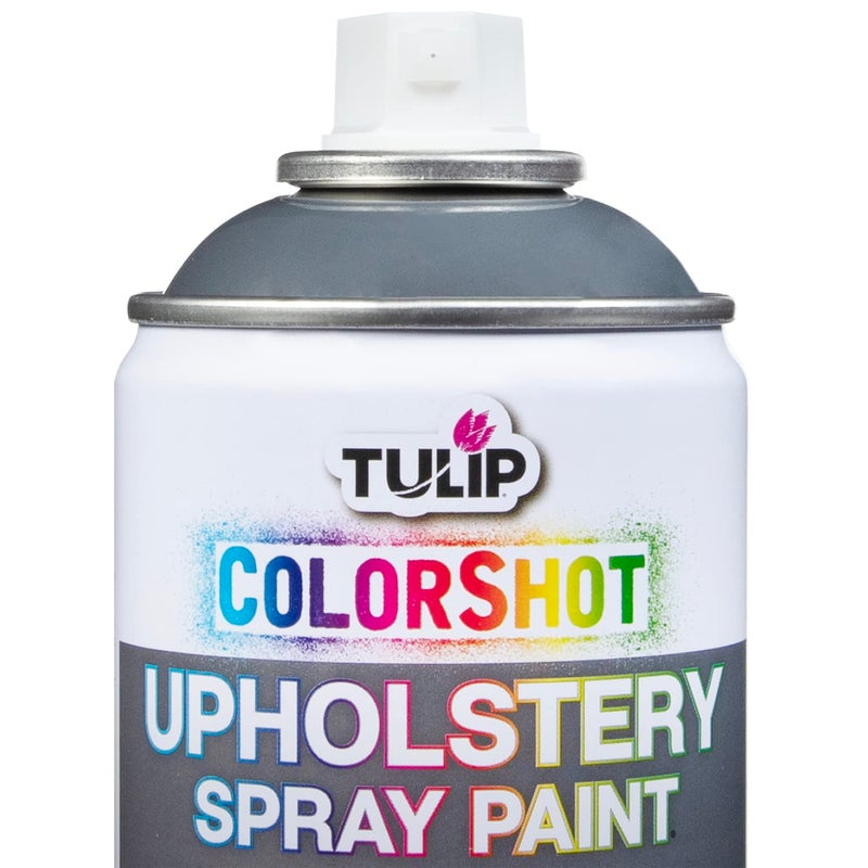 TULIP ColorShot Fabric Spray Paint for Upholstery, Permanent Spray-On Fabric Paint for Furniture, 8 oz, Charcoal Grey - Image 3
