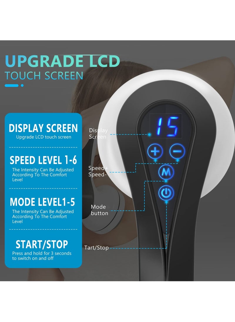 Excefore - Body Sculpting Machine, Wireless Handheld Electric Cellulite Massager, Massagers Deep Tissue with Touch Screen, Lymphatic Drainage Machine with 9 Massage Attachment - Image 1
