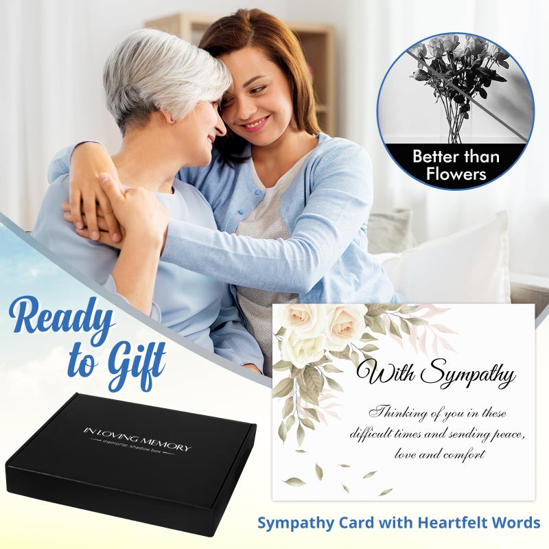 Fabuday Memorial Gifts LED Shadow Box - Sympathy Gift for Loss of Mother Mom Father Dad  Bereavement Gifts Ideas in Memory of Loved One Gifts  Condolences Rememberance Grief Funeral Gifts  Butterfly Tree - Image 4