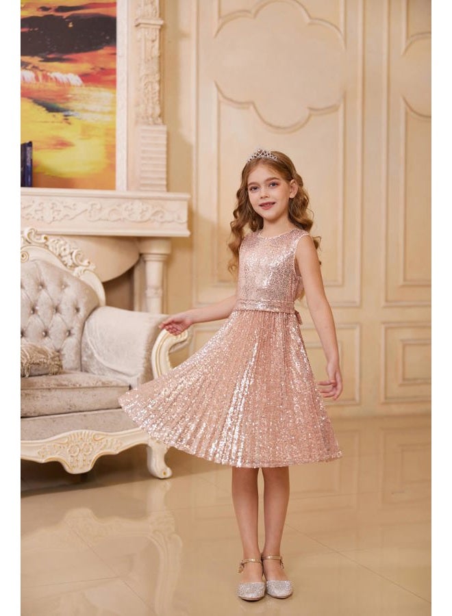 GRACE KARIN Formal Dresses for Teens Size 12-14 Kids Sequin Dresses Graduation Formal Party Dress - Image 3