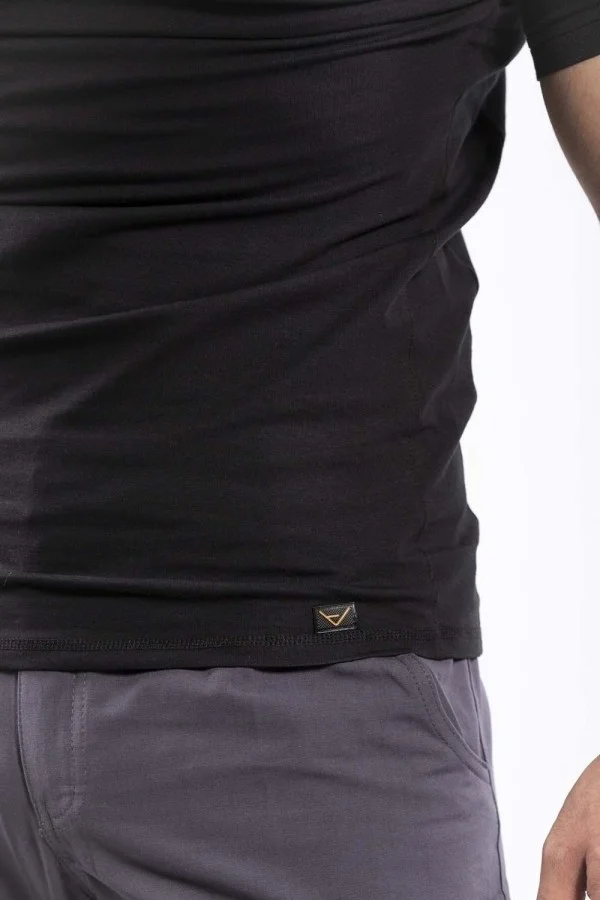 VAV Wear Tactical Outdoor Casual T-Shirt Men's Short Sleeve Cotton Elastane Flexible Sweat Absorbent TTHIN03