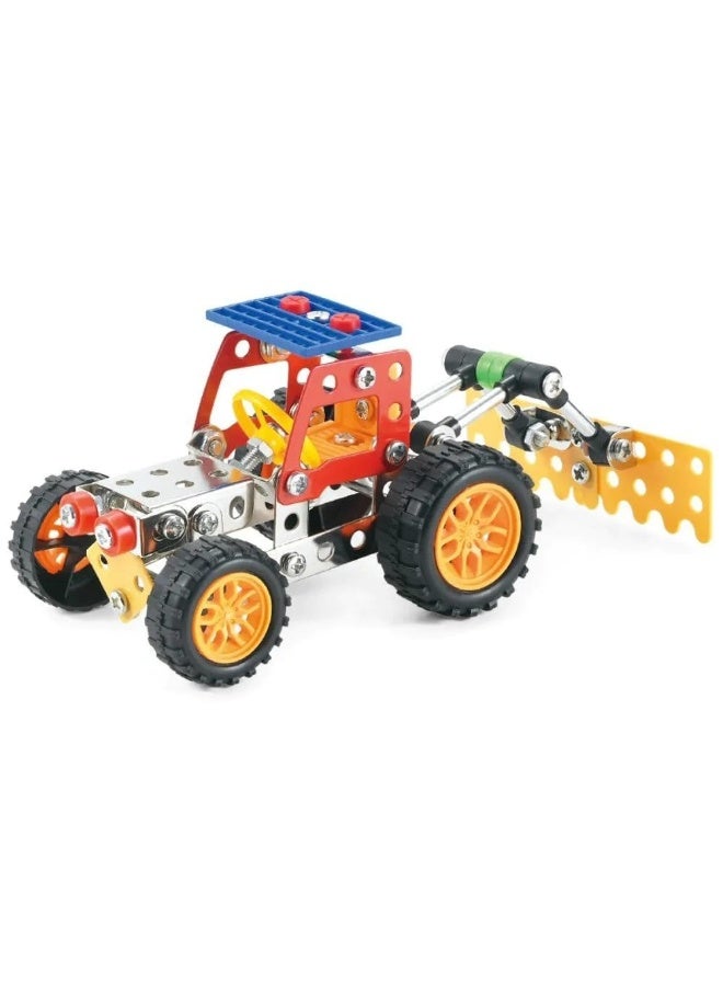 Construct It! Tractor Metal Model Kit, STEM Engineering Toy, 132 Pieces, Ages 8+ - Image 1