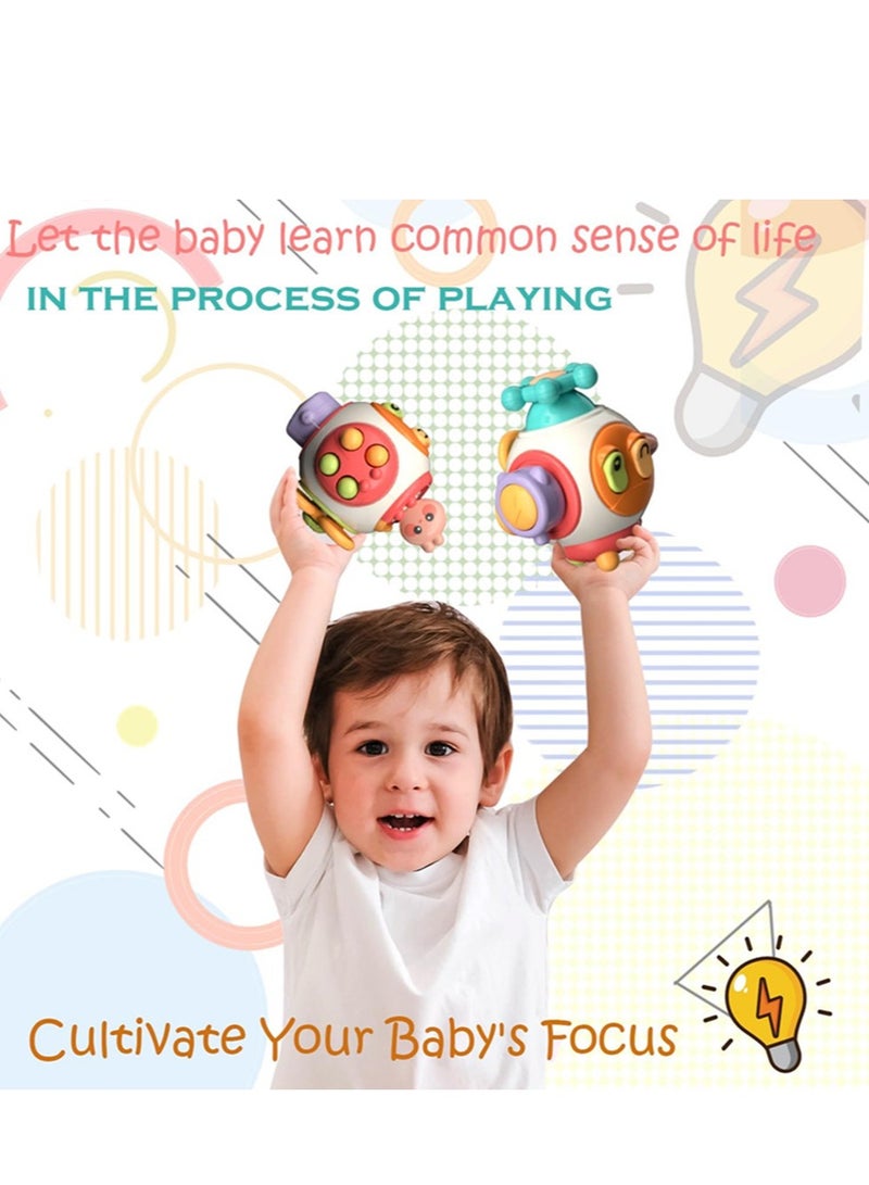 Busy Cube for Kids Baby Sensory Busy Board Travel Learning Toy for Toddlers Montessori Educational Activity Cube - Image 5