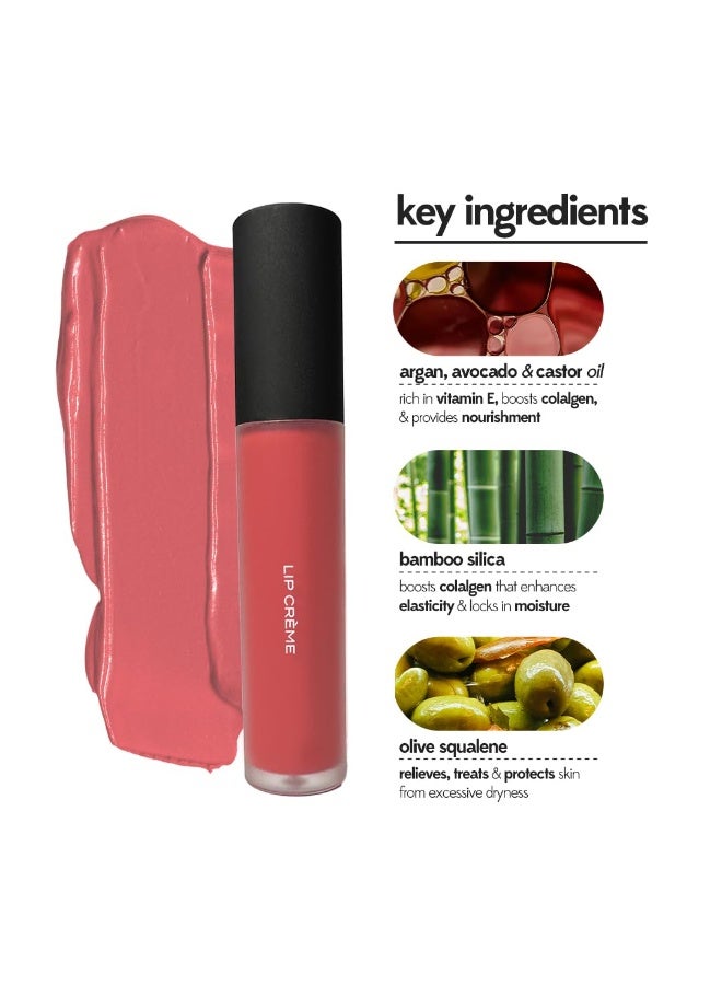 Ruby's Organics Liquid Lipstick, Smooth Cream Texture- Weightless, Highly Pigmented, Soft Velvet Finish, Long Lasting Rich Color, Non-Drying, All Skin Types, Silicon and Paraben Free - Sorbet, 6.5ml - Image 2
