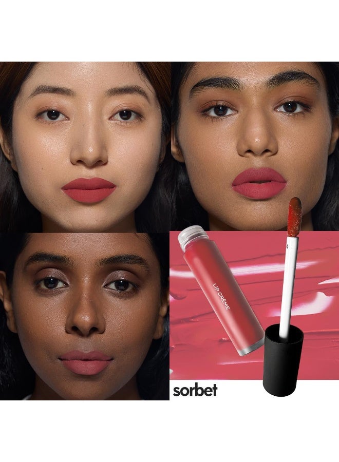 Ruby's Organics Liquid Lipstick, Smooth Cream Texture- Weightless, Highly Pigmented, Soft Velvet Finish, Long Lasting Rich Color, Non-Drying, All Skin Types, Silicon and Paraben Free - Sorbet, 6.5ml - Image 3