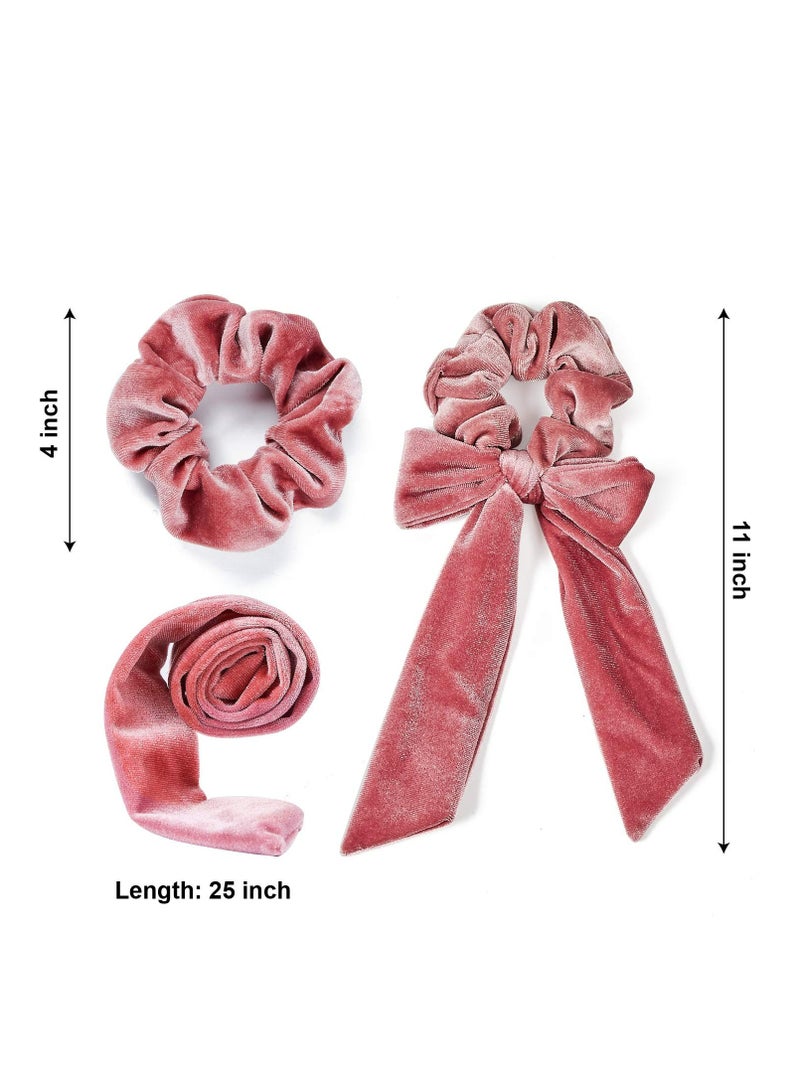 أوزيغالور 6 عبوات من ربطات الشعر المخملية على شكل عقدة مخملية للنساء والفتيات - Image 4