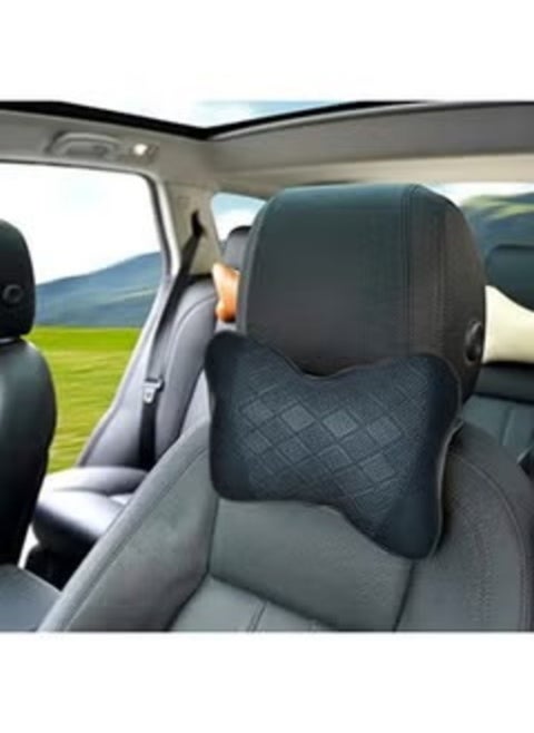 2 Pieces Head and Neck Rest Made of High Quality Leather