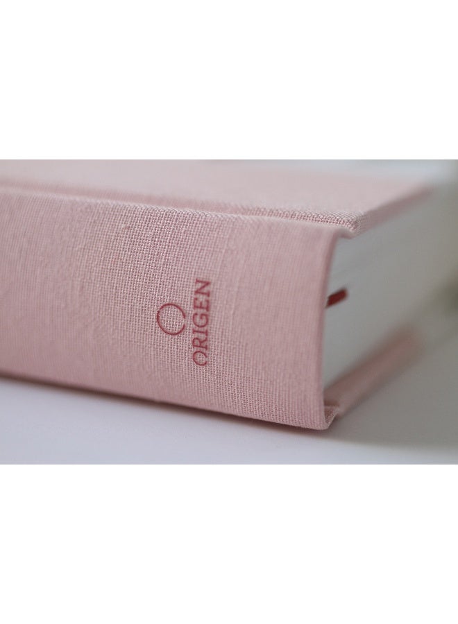 بيبليا رينا فاليرا 1960 خط كبير. غلاف صلب، قماش وردي مزخرف بالزهور، حجم يدوي - Image 2