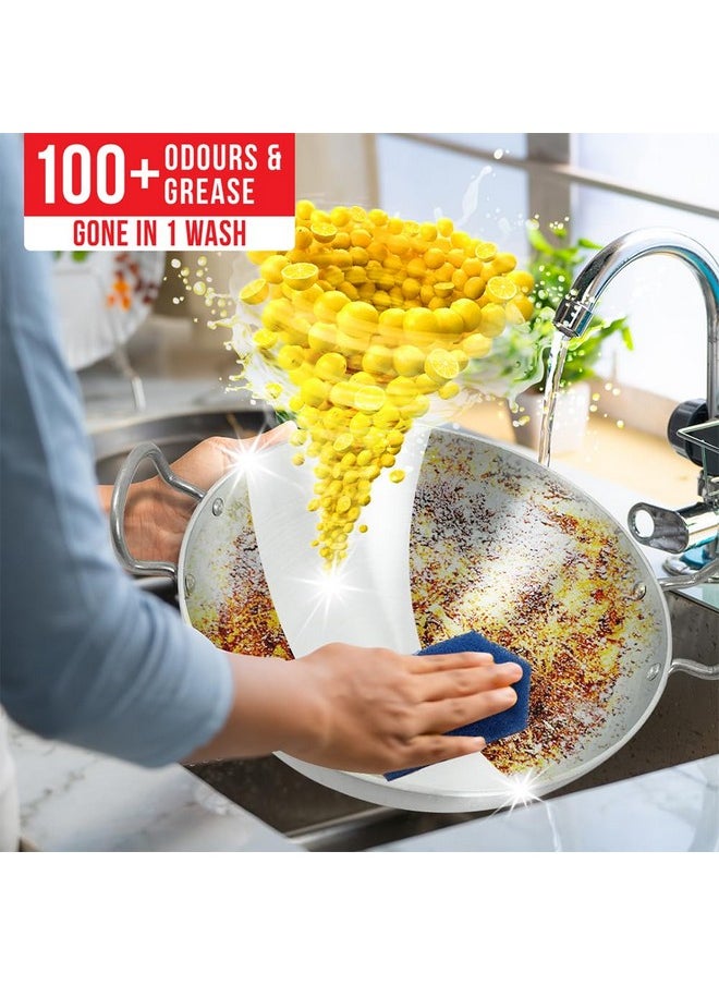 Vim Dishwash Liquid 3.2L | Removes 100+ Odours & Grease In 1 Wash | Infused With Power Of Lemons That Leaves No Residue  - Image 4