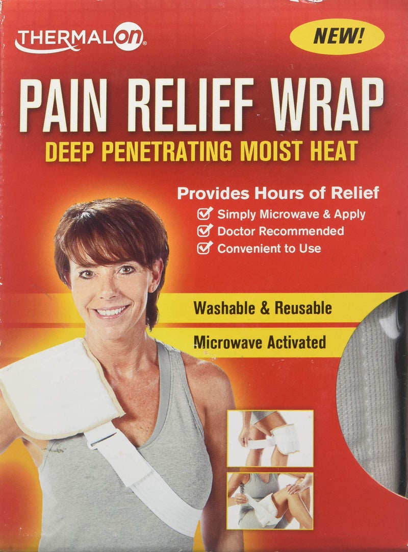 Thermalon Microwave Activated Moist Heat Pain Relief Wrap, Multi-Purpose Pain Reliever - Image 1