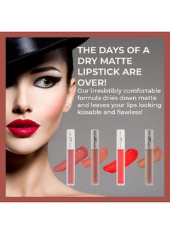 GIVE THEM LALA Matte Lipstick Hydromatte Liquid Lipstick For Women Satin Soft Non Drying Finish Lightweight And Long Lasting Lipstick Cruelty Free Lip Makeup (I Love You)  - Image 3