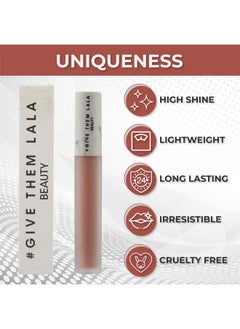 GIVE THEM LALA Matte Lipstick Hydromatte Liquid Lipstick For Women Satin Soft Non Drying Finish Lightweight And Long Lasting Lipstick Cruelty Free Lip Makeup (I Love You)  - Image 4