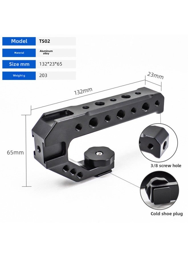 Universal Metal Camera Handle Multi-functional Alai Positioning Three Cold Boots Expansion SLR Rabbit Cage Portable Accessories-Color:TS02 Camera Rabbit Cage Handle  - Image 1