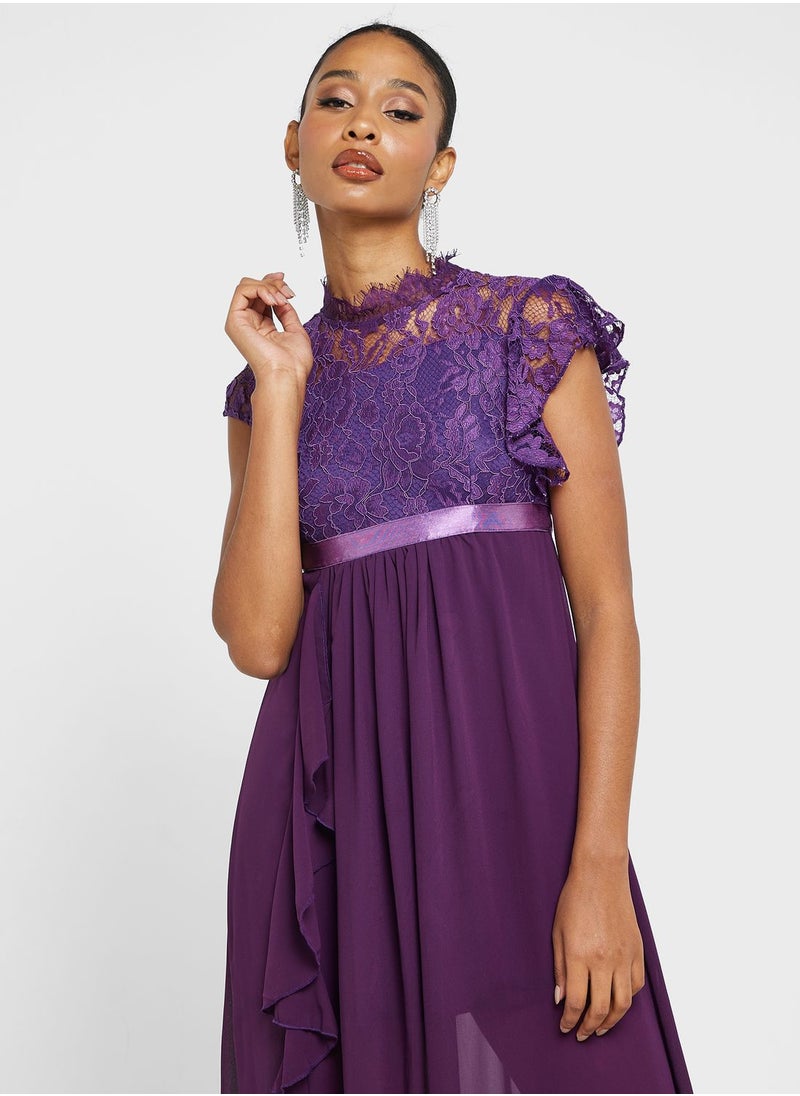 Ella Limited Edition - Ruffle Slit Dress - Image 1