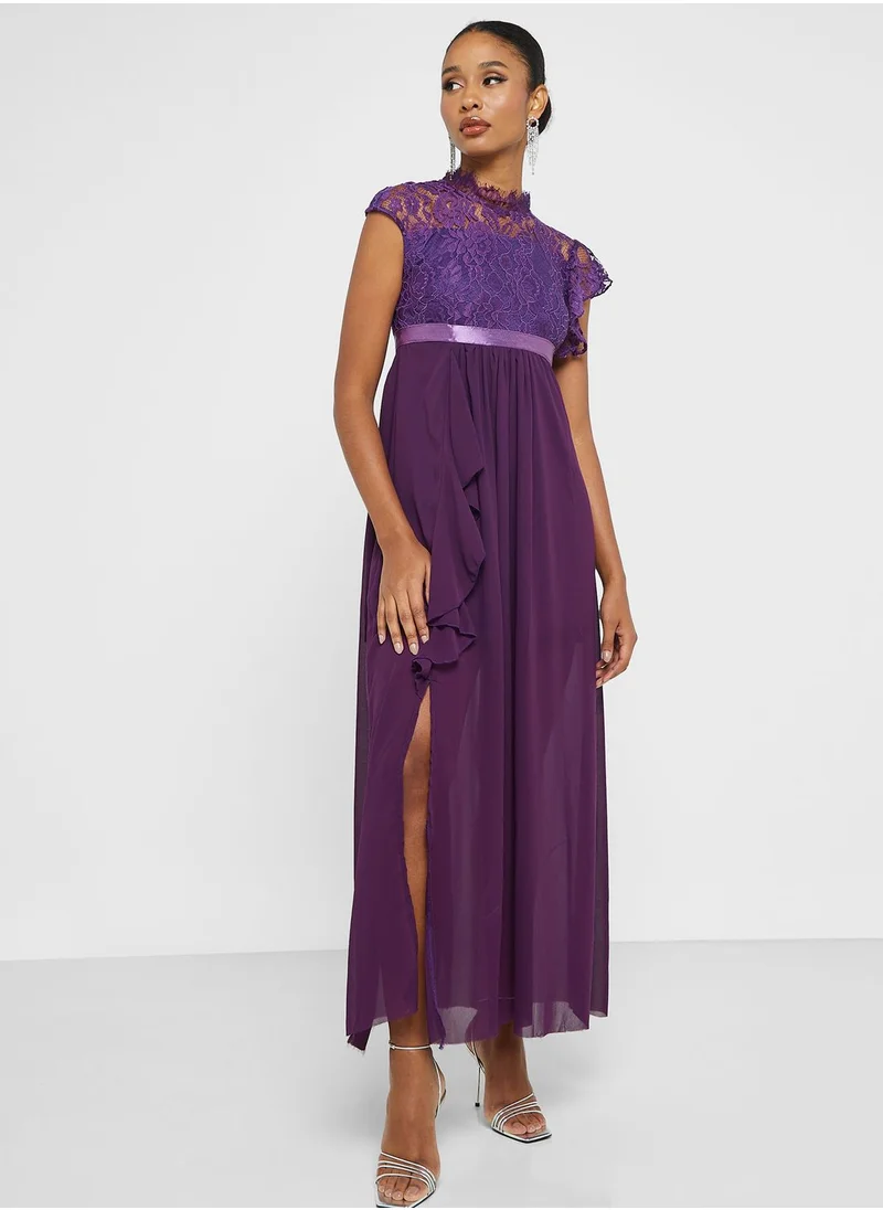Ella Limited Edition Ruffle Slit Dress