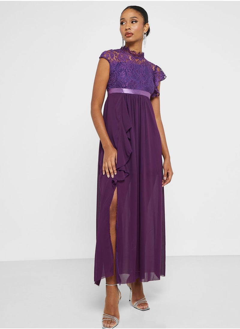 Ella Limited Edition - Ruffle Slit Dress - Image 1