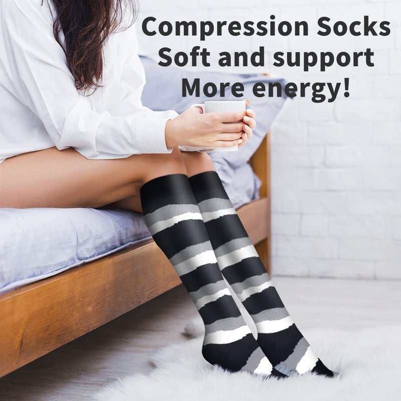 COOLOVER Copper Compression Socks for Women and Men(6 Pairs)-Best Support for Running, Athletic, Nursing, Travel - Image 4