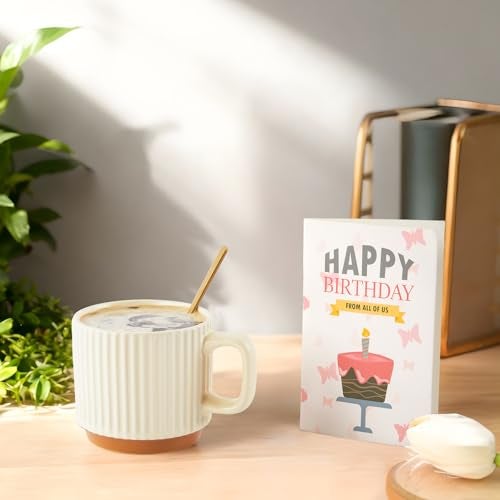 EVERMOW Mug Gift Birthday Gifts Set for Women, Spa Baskets Gift Box Unique Happy Birthday Gifts Ideas for Women Mom Her Friend Sister Wife Daughter Girlfriend Coworker, Ceramic Mug 12 OZ (Off-white) - Image 2