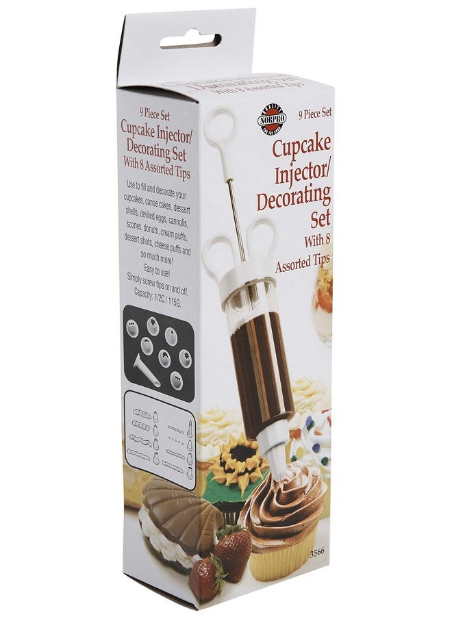 Norpro Norpro Cupcake Injector/Decorating Icing Set, 9-Piece Set, Stainless Steel, Multicolor  - Image 5