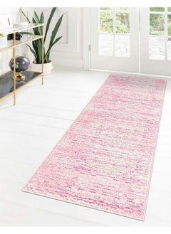 Uptown Collection Area Rug Madison Avenue (2' 7 X 8' Runner Pink/ Ivory) - pzsku/Z775B30E6AA303F608357Z/45/_/1720090530/086a3c93-c6fa-4d51-ae68-f28564cf044a