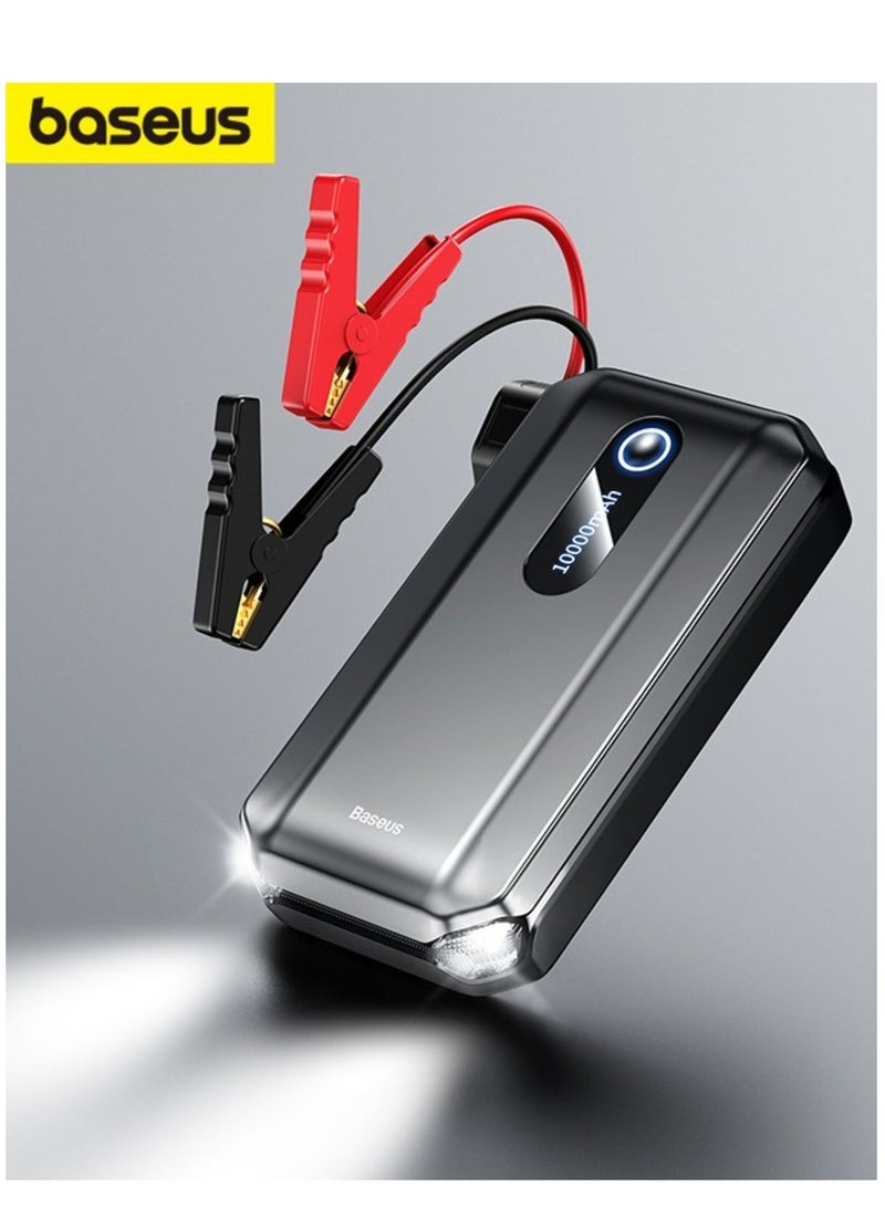 Baseus 1000A UltraSafe Car Battery Jump Starter, 12V Battery Pack, Battery Booster, Jump Box, Portable Charger and Jumper Cables for 4.0L Gasoline and 2.5L Diesel Engine Built-in 10000mAh Power Bank  - Image 1