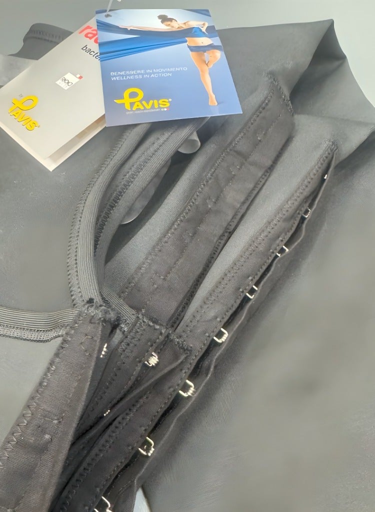 PAVIS Liposuction Post-Op Overalls Shorts – Italy Brand, Bacteriostatic Material, 100% Cotton - Image 2