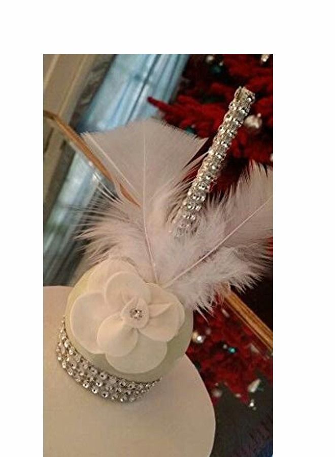 Y&D Candy Apple Bamboo Sticks, 36 Pack Caramel Wooden Bling Pointed Skewers, Food Sticks for Rice Krispy Treats Cookie Pops Brownies Homemade Corn Dogs with Glass Bag Glitter Ribbons Tie  - Image 4