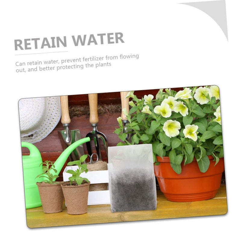 4 Pack Non Woven Planting Bags Breathable Nursery Pouches for Flowers Vegetables Saplings - Image 3