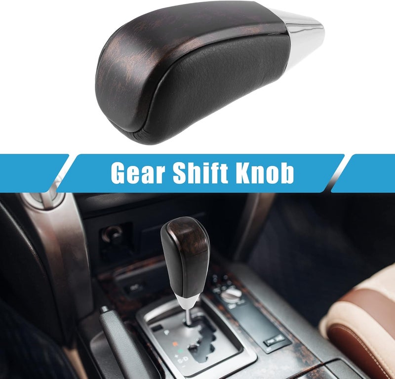 A ABSOPRO Car Gear Stick Shift Knob Gear Shift Knob Stick Shifter for Toyota Land Cruiser 2016-2021 4Runner 2003-2021 Tundra 2008-2021 Matte Gold Tone Black - Image 1
