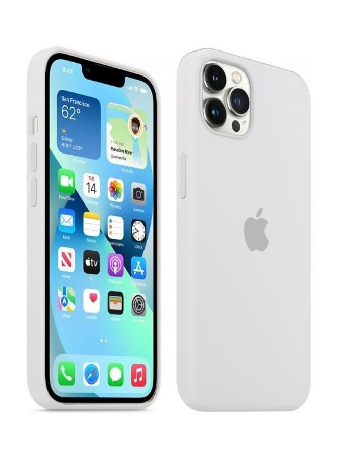 Protective Soft Silicone Case Cover for iPhone 13 Pro Max White - Image 1