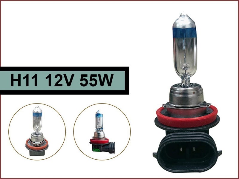 Auto Pearl -Sapphire Series H11 Cool Blue Halogen Head Light Bulb (55W, 12 V, 1 Bulb) Compatible with-Grand Punto - Image 2