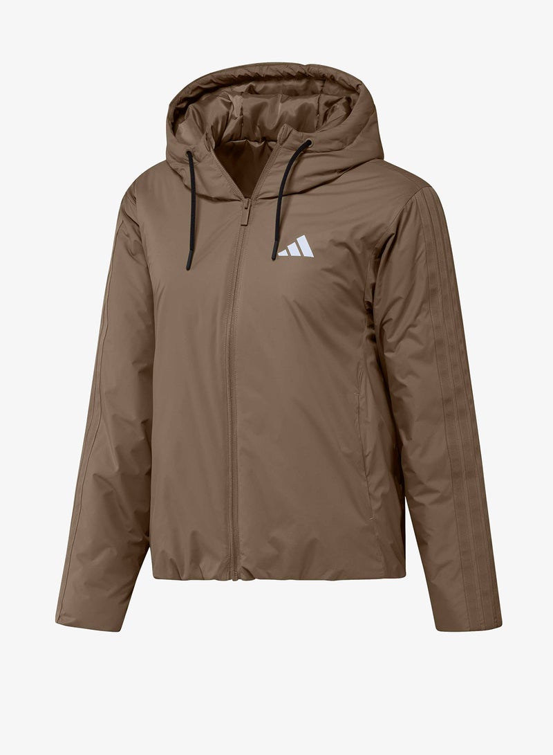 Adidas 3-Stripes Essential Insulated Hoodie - Image 1
