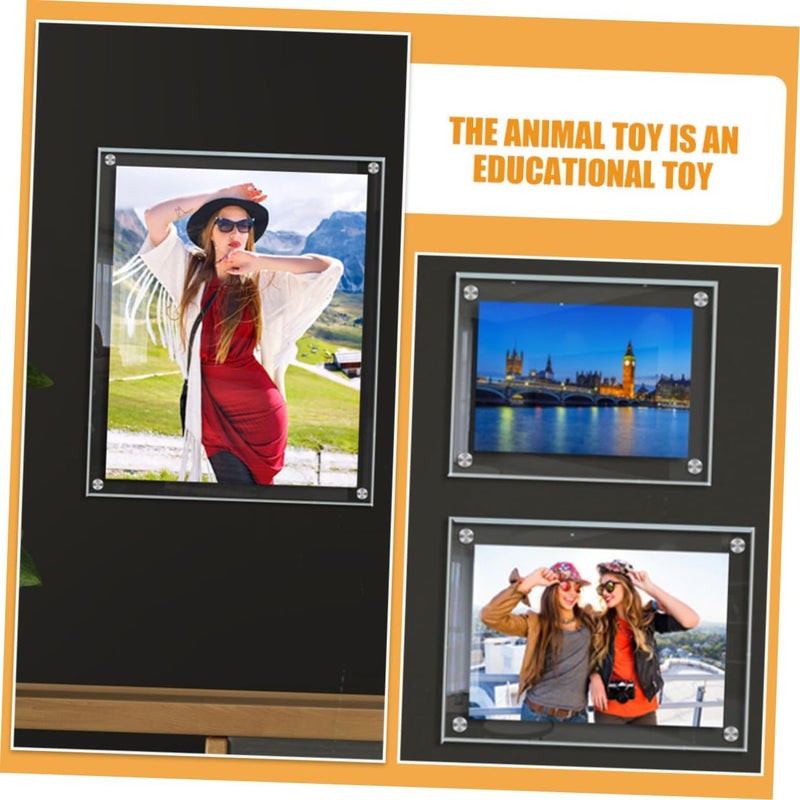 Acrylic Photo Frame Wall Mount Picture Display Holder Medium Size Photo Frame for Living Room Decoration - Image 5