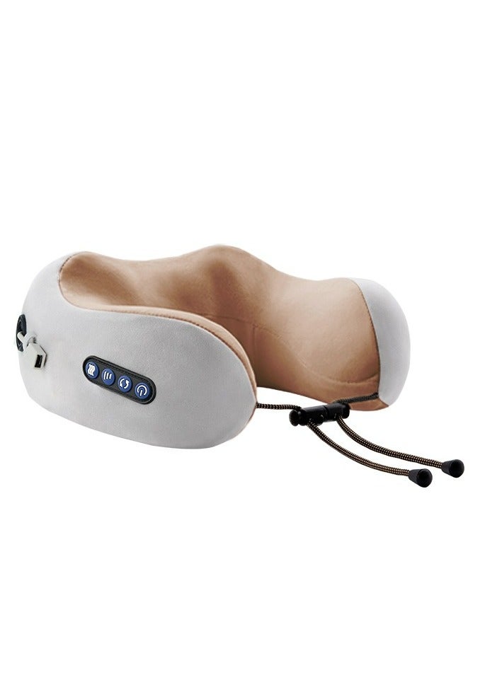 U Shaped Neck Massage Pillow Heating Vibration Kneading Electric Cervical Shoulder Massage Protection Relaxing Massager - Image 1