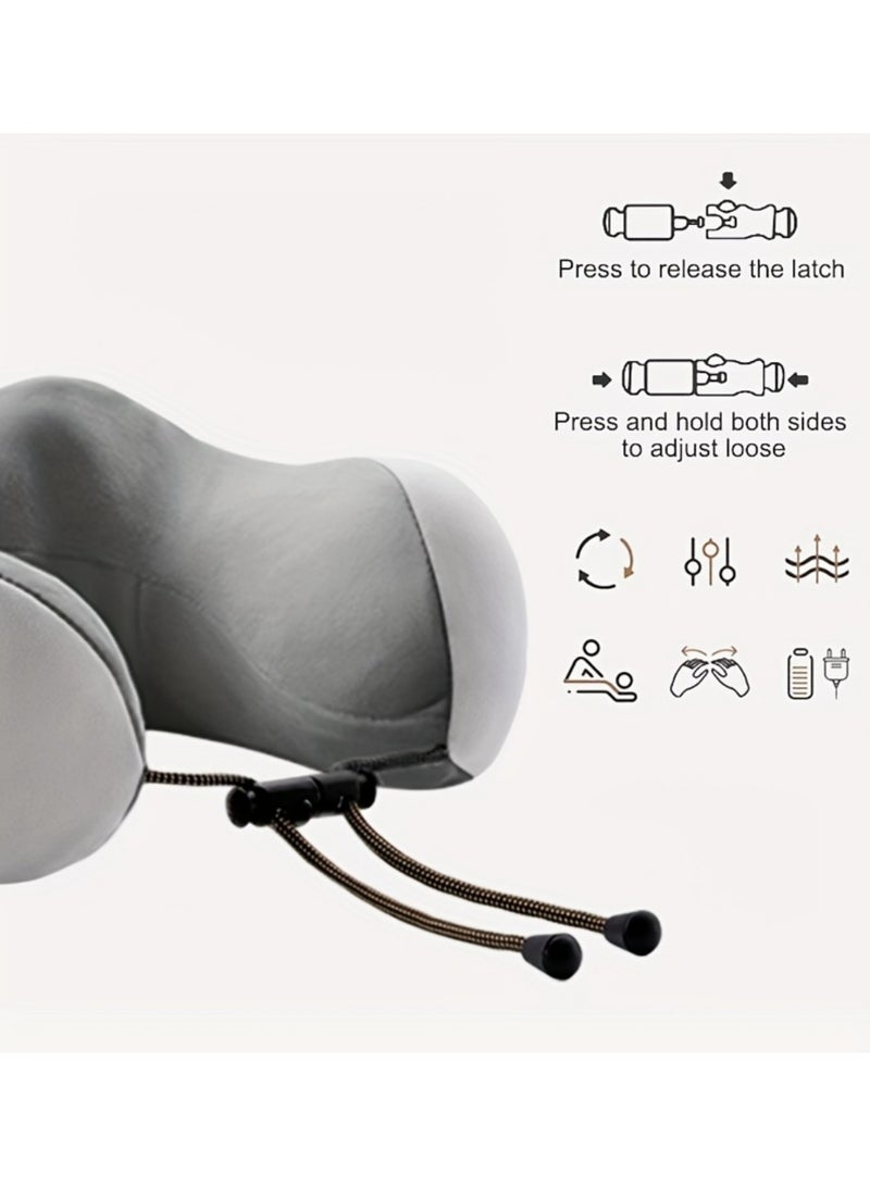 U Shaped Neck Massage Pillow Heating Vibration Kneading Electric Cervical Shoulder Massage Protection Relaxing Massager - Image 5