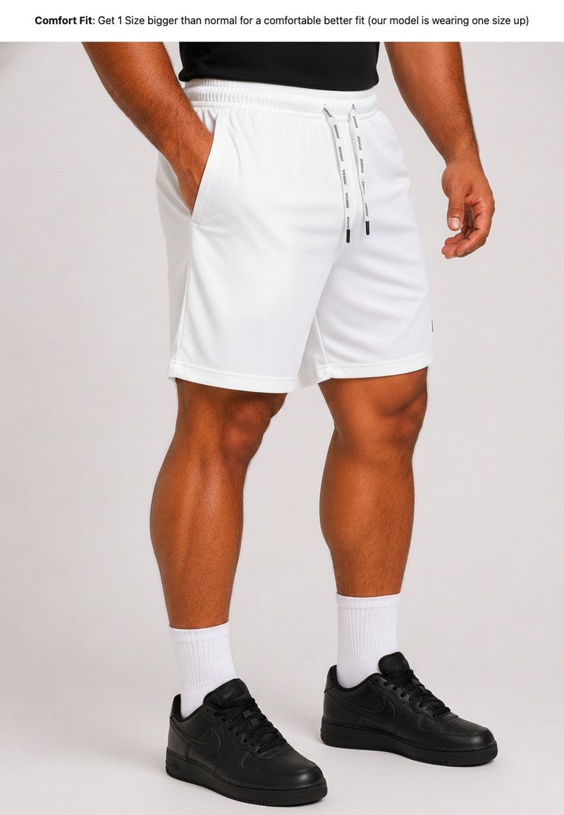 بريما إيس رجالي Shorts لايف ستايل لاكشري White - Image 3
