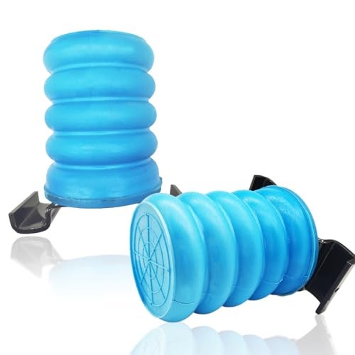 DAZZLAIT SSR-610-40 Rear Suspension Enhancement System Blue | Bump Stop Fit for Nissan Frontier, Titan | Toyota Tacoma, Tundra, Hilux | Mitsubishi Triton | Rear Suspension Helper Springs - Image 1