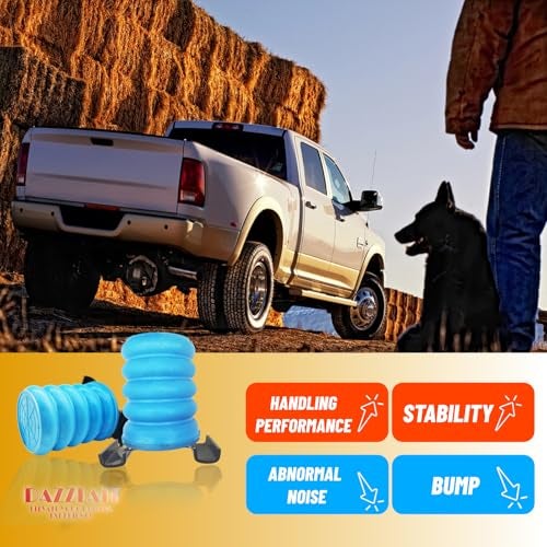 DAZZLAIT SSR-610-40 Rear Suspension Enhancement System Blue | Bump Stop Fit for Nissan Frontier, Titan | Toyota Tacoma, Tundra, Hilux | Mitsubishi Triton | Rear Suspension Helper Springs - Image 5