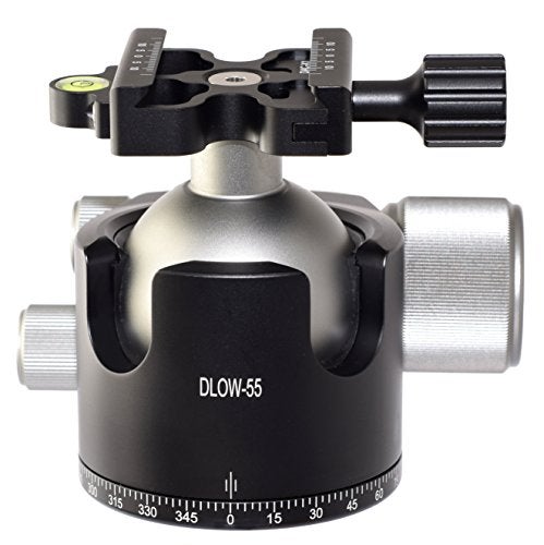 Desmond DLOW-55 55mm Low Profile Ball Head Arca/RRS Compatible w Pan Lock for Tripod - Image 1
