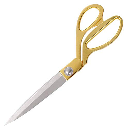 SUNLAND Professional Stainless Steel Heavy Duty Tailor Scissors (11 inch, Gold) - Image 1