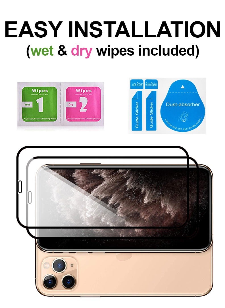 Theodor عبوة من 2 واقي شاشة زجاجي مقسى بصلابة 9H لجهاز APPLE IPHONE 11 PRO MAX 6.5 - Image 3