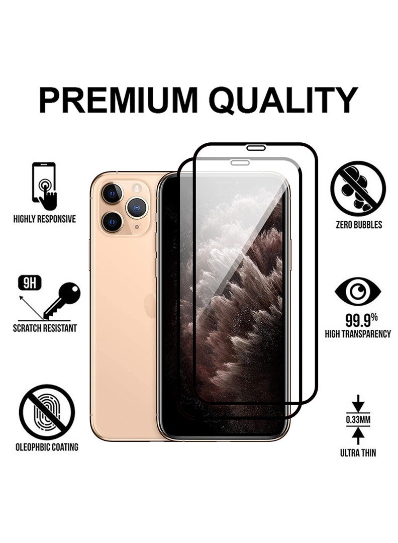 Theodor عبوة من 2 واقي شاشة زجاجي مقسى بصلابة 9H لجهاز APPLE IPHONE 11 PRO MAX 6.5 - Image 2