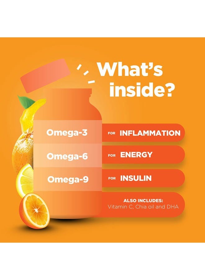 Phytoral DHA Omega 3 Gummies for Adults - Delicious Chia Seed for Brain Omega 3 6 9 Supplement for Inflammation, Energy & Insulin - Vegetarian Essential Fatty Acid Supplements for Immune Support - 60 Chews - Image 5