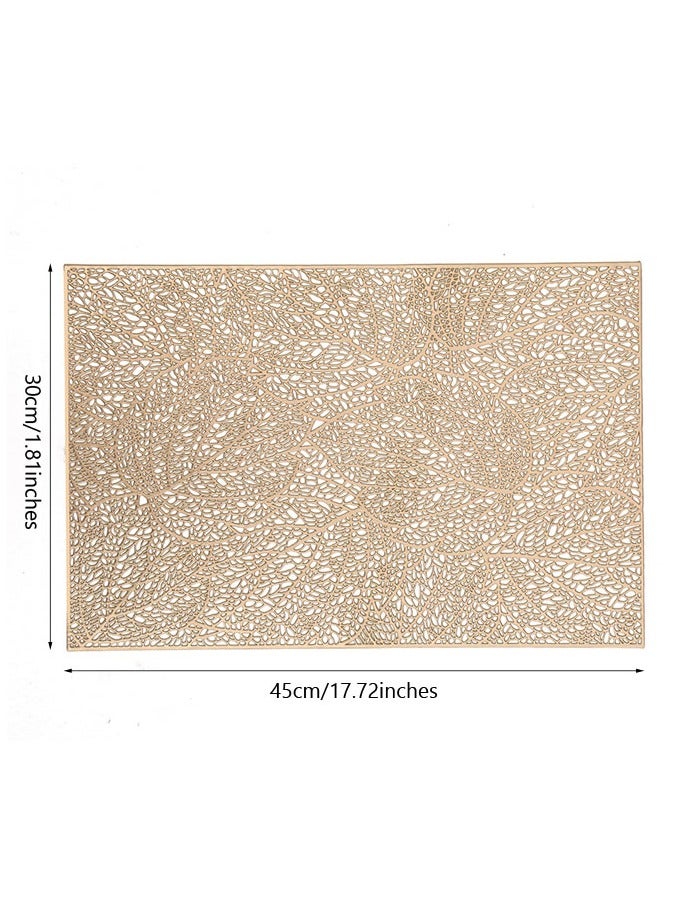 4-Piece Dining Rectangle Table Decorative Placemats  - Image 2