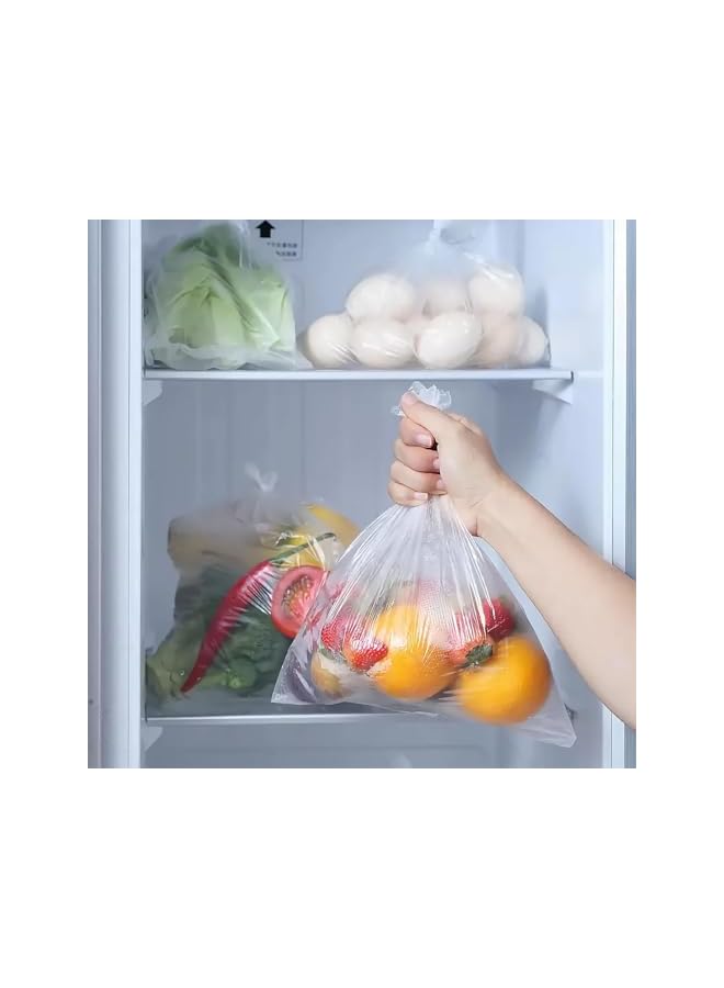 Green Tiger 12x20 Inch Clear Plastic Produce Bags,2 Rolls (350 Bags/Roll), Food Storage Bags for Vegetables, Fruits, Bread, Pet Waste & Grocery Use – Lightweight & Durable - Image 3