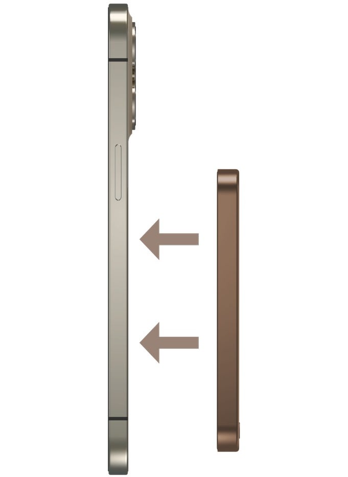 Momax - Momax Q.Mag X 5000mAh Magnetic Wireless Battery Pack USB-C Up to 15W PD output Gen2 - Desert Titanium - Image 1