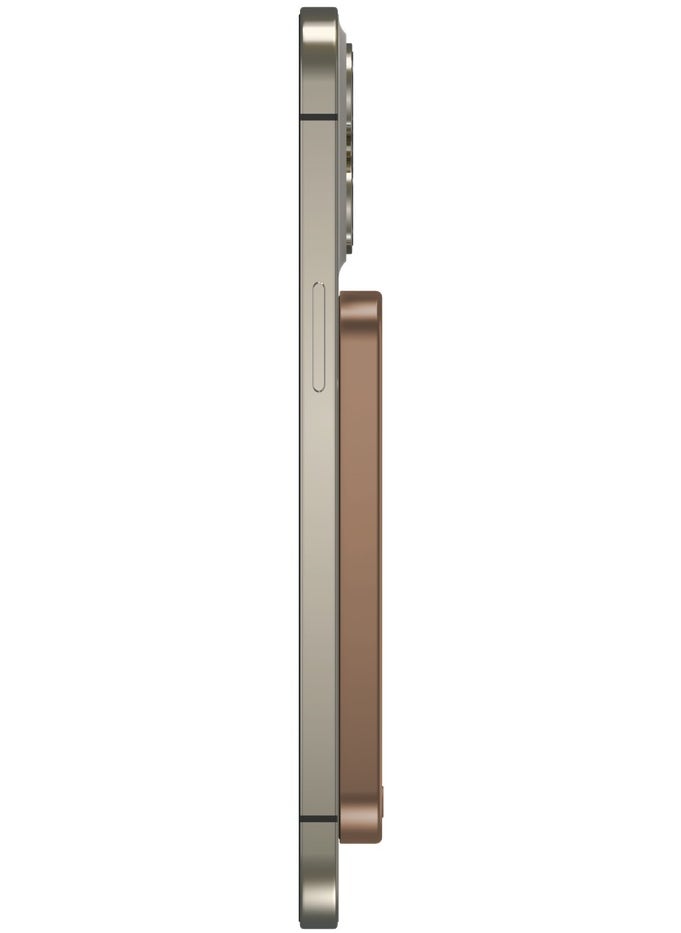 Momax - Momax Q.Mag X 5000mAh Magnetic Wireless Battery Pack USB-C Up to 15W PD output Gen2 - Desert Titanium - Image 1