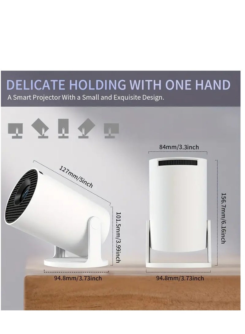 Mini Portable Projector – 4K/1080P Support, 180° Rotation, Wi-Fi 6, 3000 Lumens, Home & Outdoor Cinema Projector  - Image 4