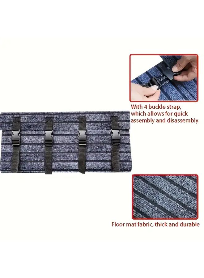Grey Adjustable RV Step Mat Non Slip Rubber Backing Easy Install Clean Durable - Image 5